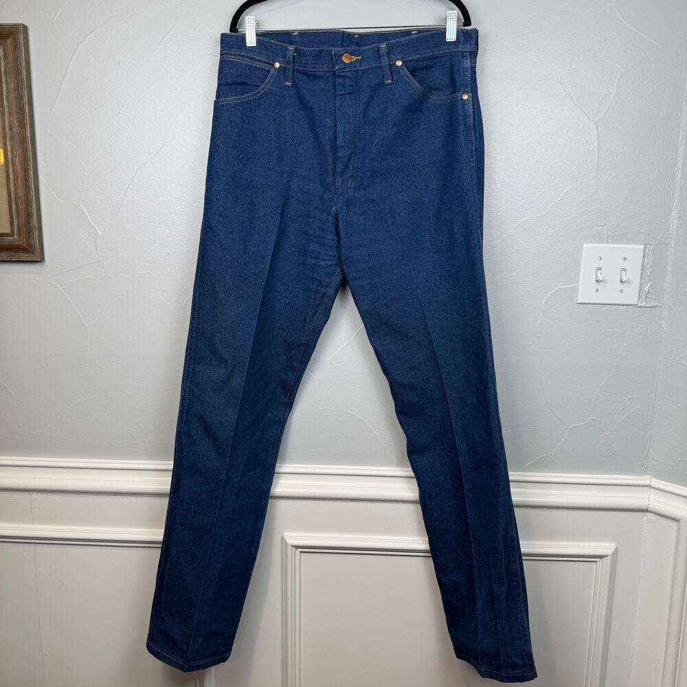 Wrangler Men’s 36x34 Jeans 100% Cotton‎ Cowboy Cut Western Workwear